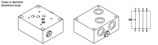 Base per elettrovalvole – luce 10