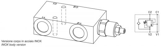 OVC-SE-L (INOX) (3/8”-1/2”BSP)