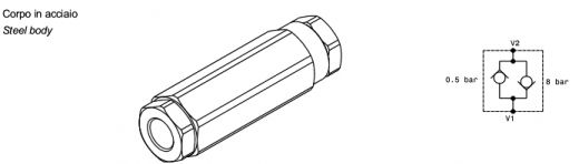 Bidirectional check valve